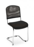 Chaise luge empilable noir