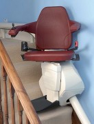 Chaise monte escalier courbe monorail