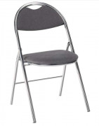 Chaise pliante en tissu anti-feu - Ht. d'assise 480 mm