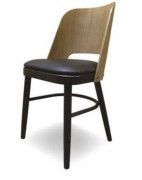 Chaise pour restaurant en hêtre bicolore