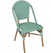 Chaise restaurant aluminium rotin PADOVA