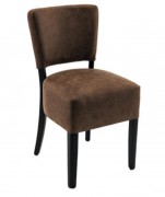 Chaise de restaurant avec assise et dossier rembourrés