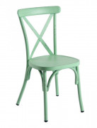 Chaise vintage en aluminium empilable