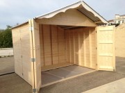 Chalet en bois d’exposition