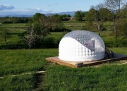Chambre d'hôte bulle gonflable