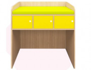 Meuble de change crèche - 3 casiers