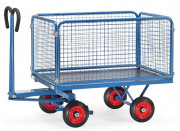 Char à bras avec 4 ridelles hauteur 600 mm