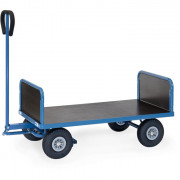 Char à bras léger avec 2 ridelles FETRA - 2 essieux - Charge : 450 ou 500 kg - Roues : gonflables, caoutchouc ou increvables