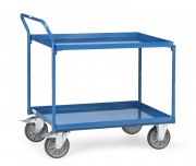 Chariot à 2 plateaux tôles acier - 400 kg