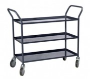 Chariot à 3 plateaux en tôle