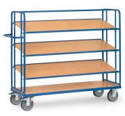 Chariot à 4 plateaux inclinables