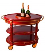 Chariot à champagne - Capacité 15 bouteilles - Dim. L113 x l71 x H83 cm