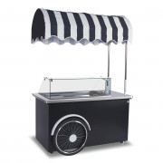 Charrette à glaces compacte - capacité : 7 bacs 5 L – 210 W - réfrigération statique : -16°C / -20°C