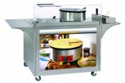 Chariot à crêpe ambulant en inox - Dim. L1000 x P600 x H825 mm