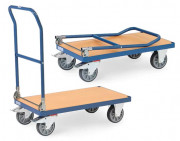 Chariot à dossier rabattable en acier 500kg