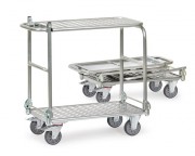 Chariot alu à dossiers rabattables