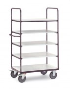 Chariot antistatique à 5 plateaux