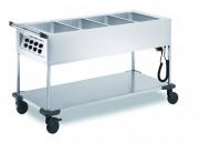 Chariot bain marie chaud - 4 x GN 1/1 - 2,8 kW - L.1615 x l.714 x H.933 mm