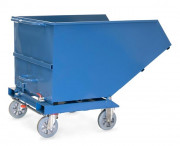 Chariot benne basculante avec robinet de vidange