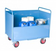 Chariot conteneur tôle