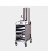Chariot cuisine à 5 plateaux amovibles