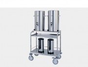 Chariot cuisine inox transporteur conteneurs