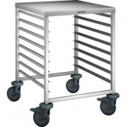 Echelle de cuisine basse en inox - 8 ou 16 paires de glissières