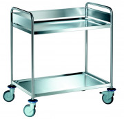 Chariot de débarrassage inox 2 plateaux