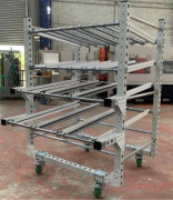 Chariot de kitting mécano-assemblé pour atelier - Dimensions : 1361 x 1048 x 1754 mm - Charge max. : 600 kg