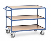 Chariot de manutention 3 plateaux