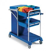 Chariot de nettoyage 4 seaux 6L