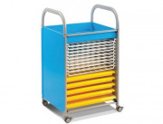 Chariot de rangement pour papier à dessin