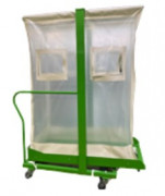 Chariot collecte de verre