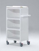 Chariot de transport à linge 3 étages