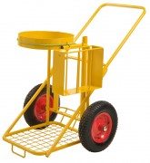 Chariot de voirie porte-sacs-poubelle 25l