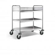 Chariot de débarrassage inox 3 plateaux