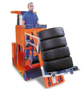 Chariot préparateur de commandes secteur pneumatique - Hauteur : 7.6m - Charge : 250 kg