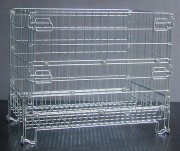 Chariot grillagé pliable léger