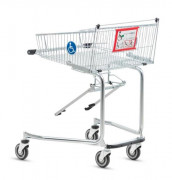 Chariot libre service PMR - Panier 40L/40kg - Dim. L793 x P865 x H959 mm