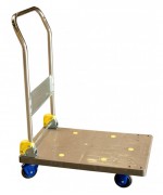 Chariot manutention dossier pliable