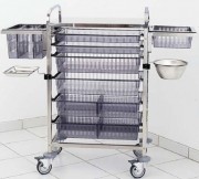 Chariot medical à glissière