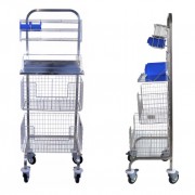 Chariot médical en inox