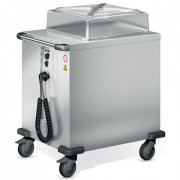 Chariot niveau constant chauffant pour paniers