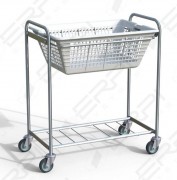 Chariot porte corbeille