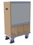 Chariot porte-documents avec 9 casiers