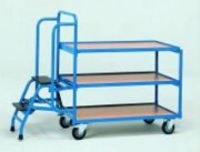 Chariot préparateur de commande pivotant