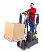 Chariot préparateur de commandes électrique - Hauteur : 4m - Charge : 200 kg