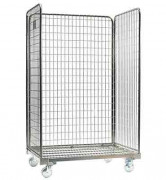 Chariot Roll Electrozingué 3 côtés 500 Kg