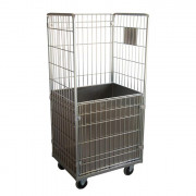 Chariot roll ergonomique - Charge : 300 kg - 4 roulettes - L.720 x P.800 x H.1655 mm