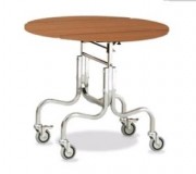 Chariot room service côtés rabattables